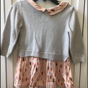 Toddler leaves dress